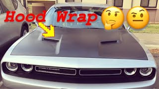 Dodge Challenger Vinyl Hood Wrap  Carbon Fiber [upl. by Matt]