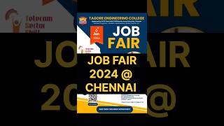 Job fair 2024  Chennai jobs  Job vacancy  Recruitment [upl. by Ennaira]