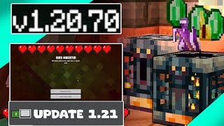 ¡TODO LO NUEVO GRAN actualización Minecraft Bedrock 12070 OFICIAL MCPE 12071 [upl. by Nairbo]