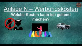 Anlage N Werbungskosten Teil 1  Welche Werbungskosten kann ich ansetzen I DoitbyYourself [upl. by Elliott]