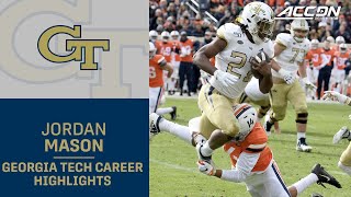 Georgia Tech RB Jordan Mason Career Highlights [upl. by Milicent]