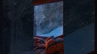 Peaceful Snowstorm and Fireplace Crackling in a Cave  Wind Howling Sounds for Deep Sleep amp Relaxati [upl. by Alakim]