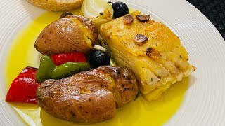 BACALHAU À LAGAREIRO SIMPLES E DELICIOSO  receita portuguesa [upl. by Chon]