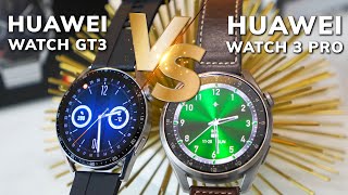 HUAWEI WATCH GT3 vs HUAWEI WATCH 3 PRO  The BEST SMARTWATCH 2021 [upl. by Annawaj250]