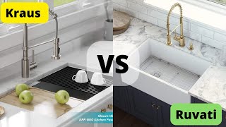 Kraus Vs Ruvati Sinks  Which Brand Should I Choose For Kitchen Sink [upl. by Ymor904]