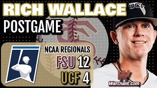 UCF Baseball  Rich Wallace on 124 loss to FSU in Tallahassee Regional [upl. by Ashwell]