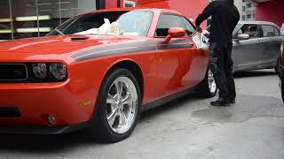 Dodge Challenger RT Stripes Installation [upl. by Klockau]