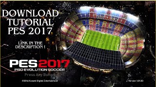 CARA DOWNLOAD PES 2017 WORK 100 [upl. by Kial200]