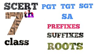 Word Formation Suffixes Prefixes Roots AFFIXES I AP TET DSC SGT TGT SA PGT [upl. by Adlesirg]