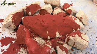 HBDpopasmr221 pure mud dirt crumbling with satisfying pure red liquid 🤤🔥bombastic crumbling [upl. by Suoirrad]