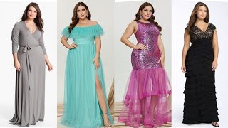 Evening dresses 2024😍 Evening Plus size short and long gowns Elegant dresses [upl. by Arriaes]