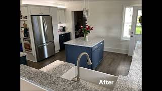 Modern Kitchen Remodel Done in TwoTone Color Cabinets [upl. by Ainav]