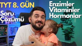 Vitaminler Hormonlar Enzimler Soru Çözümü  39 Günde TYT Biyoloji Kampı  8 GÜN  yks2025 [upl. by Durant]