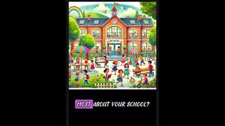 Topic School  Speaking  Suggested Questions and Answers for Elementary Students [upl. by Nohj57]