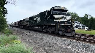 49A Empty Grain Train Returns From Ardent Mills Ayer W Very Friendly Engineer Thru Delanson [upl. by Pinsky]