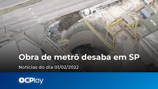 Obra do Metrô desaba e abre cratera na Marginal Tietê [upl. by Michael368]