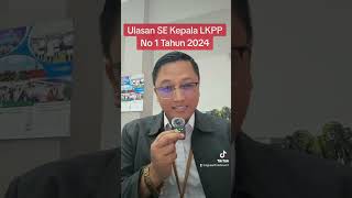 Tanggapan SE KEPALA LKPP No 1 Tahun 2024 [upl. by Raskin150]