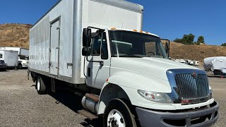 Stock 8233 2015 International 4300 miles 26 box truck [upl. by Knowling279]