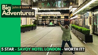 Amazing SAVOY Hotel Room 514 Tour Luxury King River View Our London Adventure [upl. by Ahsinom]