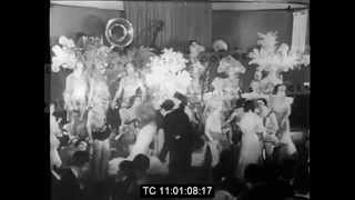 1920s Times Square Rudy Vallee performs and Showgirls dance [upl. by Yemiaj448]