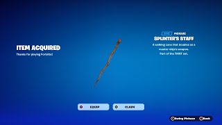 Fortnite Splinter Staff Pickaxe Review New Leviathan Axe [upl. by Netsrijk800]