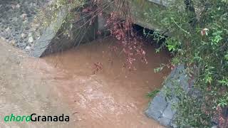 Efectos de la tormenta en Granada capital [upl. by Gnehp]