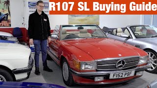 Mercedes R107 SL Buying Guide  The Perfect Classic Cruiser [upl. by Shimberg]