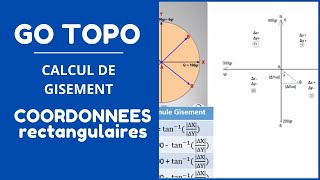 Calcul de gisement coordonnées rectangulaires [upl. by Mcmillan785]