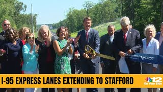 I95 Express lanes extending to Stafford impacting traffic across the commonwealth [upl. by Alicirp]