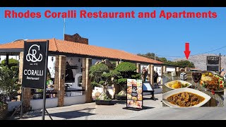 Rodos Coralli Restaurant  Apartments [upl. by Eiddam]