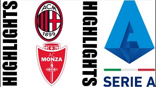 AC Monza  AC Milan 01 Highlights  Serie A 20242025 [upl. by Moe]