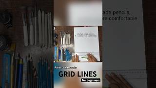 How to drow grid lines for beginners easy way to art artist gridlines youtube youtubeshorts [upl. by Zak]