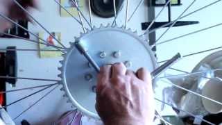 How To Build Motorized Bicycle Part 3  Install Rag Joint [upl. by Ientirb242]