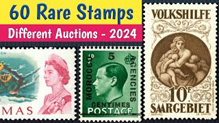 Rare Valuable Stamps Seen At Auctions 2024  World Old Postage Stamps Review amp Value [upl. by Ardnaet722]