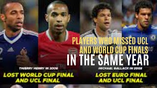 Football Players Who Lost The UCL And The World Cup in the Same Year [upl. by Cosette]