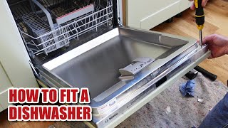 How to install a Bosch integrated DISHWASHER [upl. by Kramal]