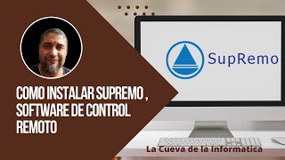 Como instalar SUPREMO software de control remoto [upl. by Itoc26]