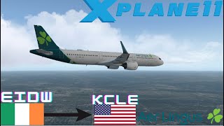 Aer Lingus  EIDW  KCLE  First long haul transatlantic  A321Neo [upl. by Tiffa]