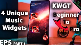 KWGT Music Widget Tutorial  4 Custom Widgets  Go from Beginner to PRO  EP5  PART 1 [upl. by Schuster245]