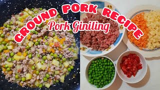 LETS COOK GROUND PORK WITH THIS INGREDIENTS homecooking [upl. by Nirhtak392]