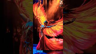 The girl transformed into a fire phoenix on AGT americagottalent agt talent [upl. by Ainollopa446]