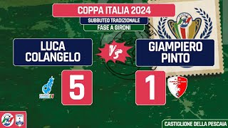 COLANGELO vs PINTO Coppa Italia 2024 di Subbuteo Trad  Torneo Individuale  Fase a gironi [upl. by Yt]