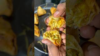 💢💥 Quick and Easy Mini Egg samosa 😋😋 yummy and tasty 😋 reels shorts recipe samosa pe [upl. by Ellives947]