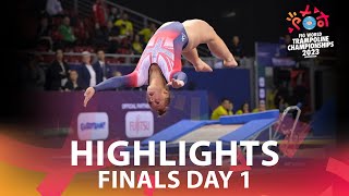 Finals Day 1  2023 Trampoline Gymnastics World Championships Birmingham GBR [upl. by Suiddaht]