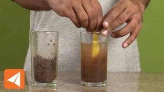 Sedimentation produces partially clear water  Solutions  Chemistry [upl. by Akirret]