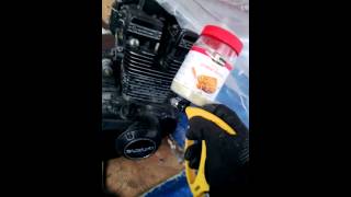 Sandblasting motorcycle engine [upl. by Attenrev528]