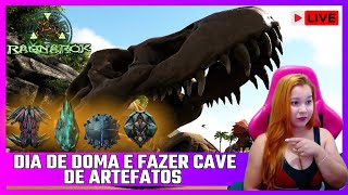 Ark Survival Evolved  Dia de Fazer as cavernas no Ragnarok Ep 4 [upl. by Aitnuahs]