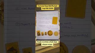 Formula Asas Beli Rumah Gaji RM 3000 formulaasasbelirumah formulabelihartanah [upl. by Jesher]