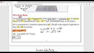 physiology Acid amp Base Balance Lec1 [upl. by Ettelocin]