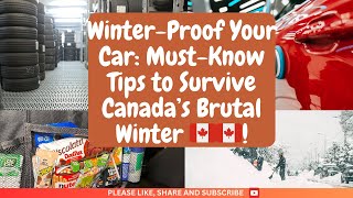 WinterProof Your Car MustKnow Tips to Survive Canada’s Brutal Cold 🇨🇦 [upl. by Tomasina]